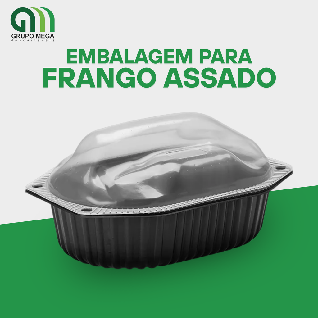 FRANGO ASSADO - EMBALAGEM PLÁSTICA (10 unidades)