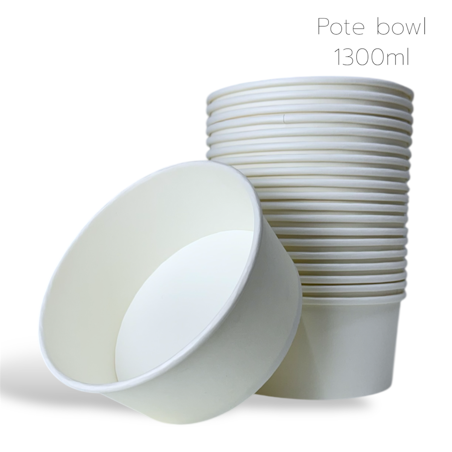 BOWL 1,3 LITROS BRANCO - 50 UNIDADES