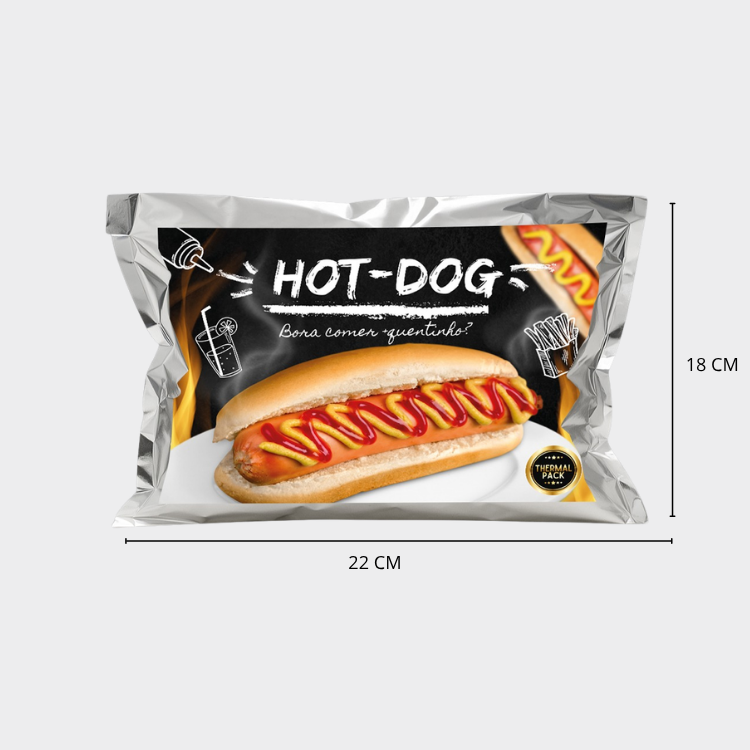 Embalagem Térmica para Hot Dog - 50 unidades