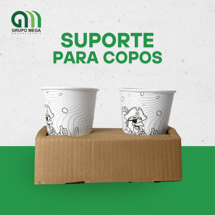 SUPORTE PARA COPOS - 50 UNIDADES