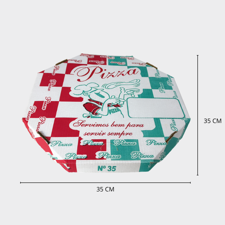 CAIXA PARA PIZZA 35x35 - 10 UNIDADES