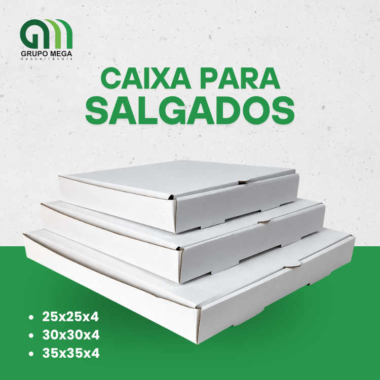CAIXA PARA SALGADOS - 10 UNIDADES