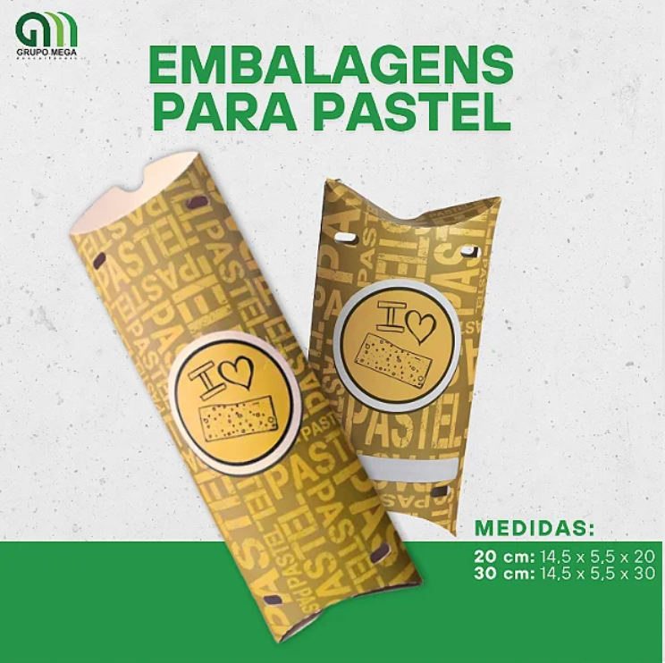 EMBALAGEM PARA PASTEL 20CM E 30 CM - 25 UNIDADES