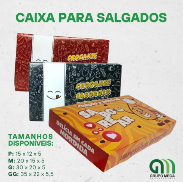 CAIXA PARA SALGADOS