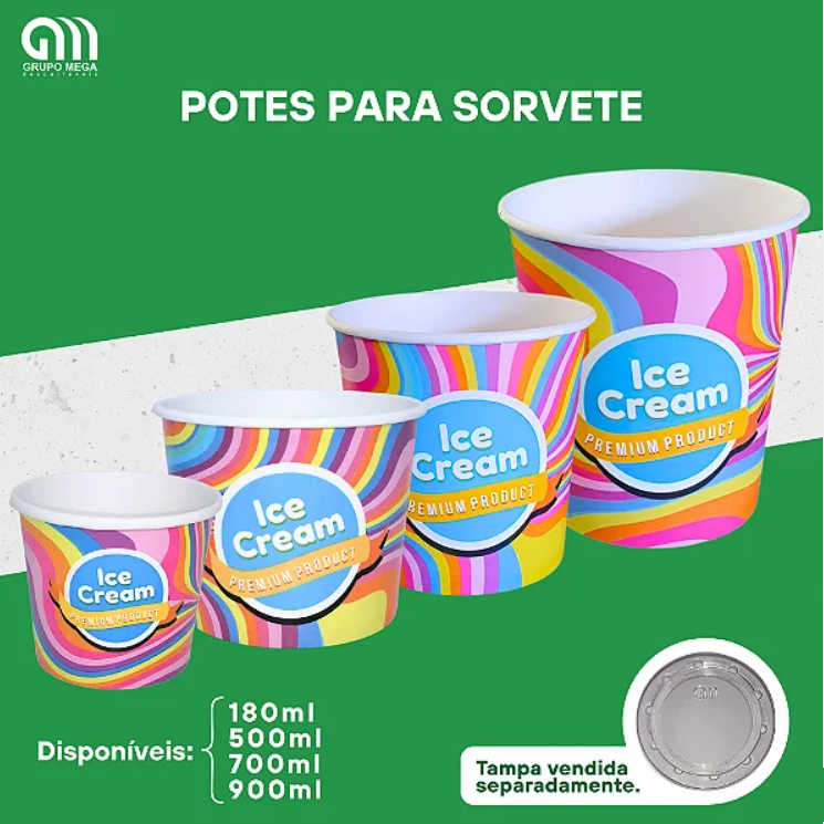 POTES PARA SORVETE