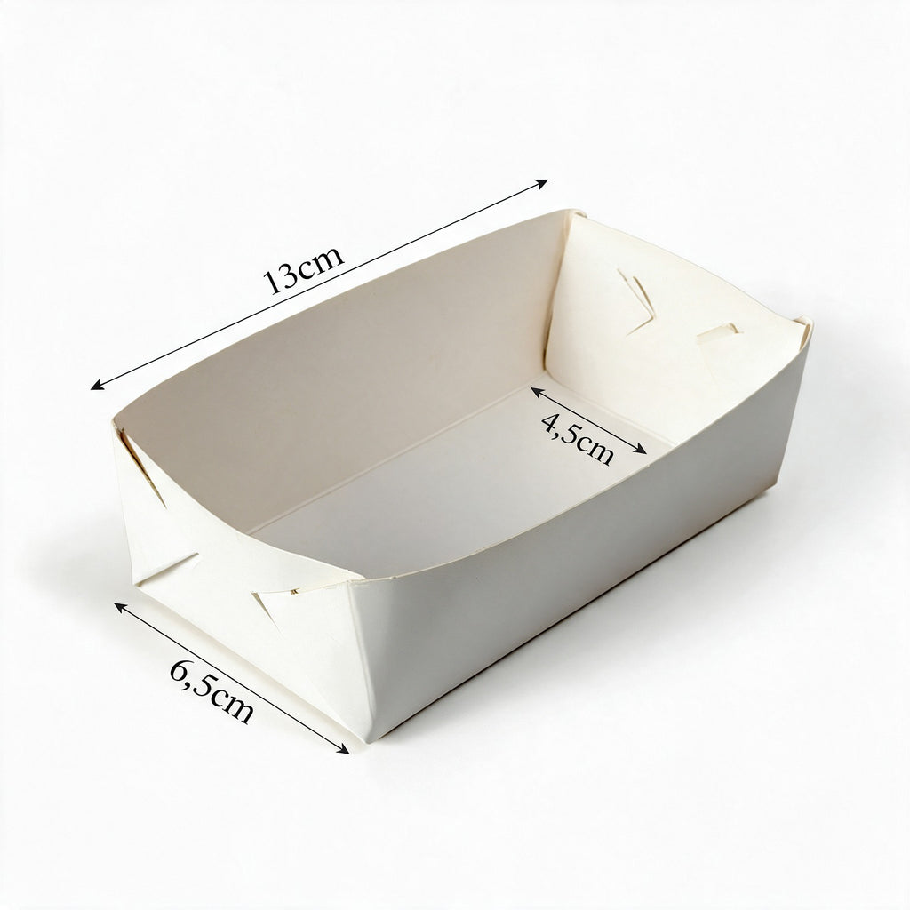 MICRO BANDEJA BRANCA 50 UNIDADES (13 x 6,5 x 4,5)