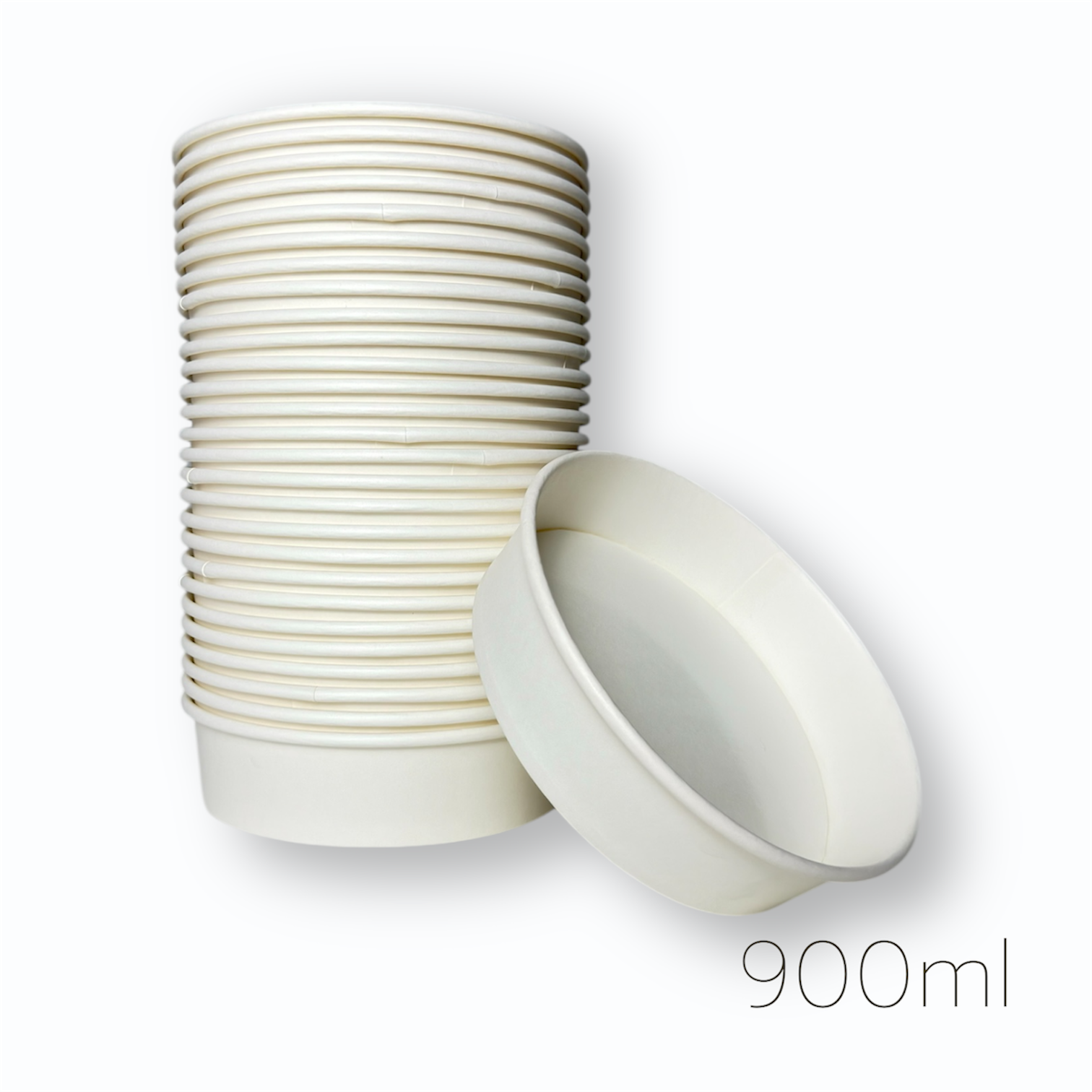 SALADEIRA 900 ML BRANCA - 50 UNIDADES