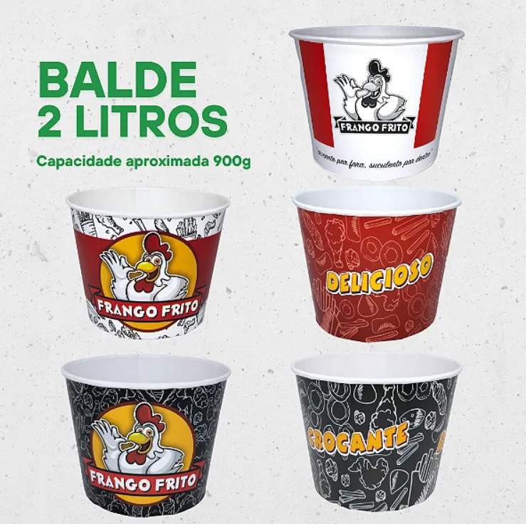 BALDES 2 LITROS (APROX. 900G) - 90 UNIDADES