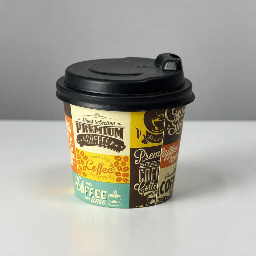 TAMPA PLÁSTICA  PARA O COPO DE CAFÉ 180ML - 140 UNIDADES