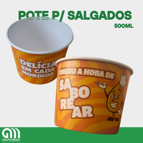 Potes para Salgados - Amarelo