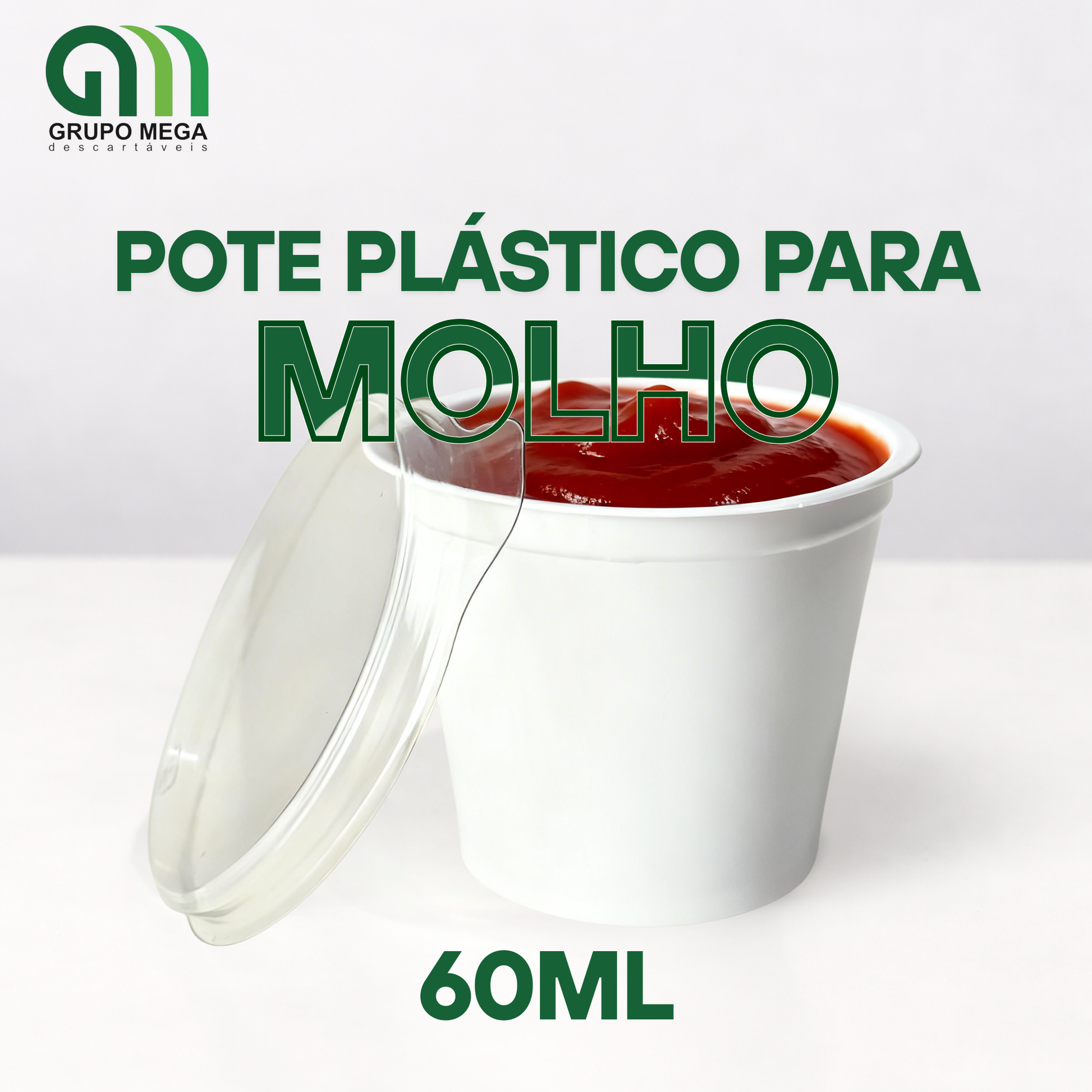 Pote 60ml Branco c/ Tampa Galvanotek – 100 Unidades