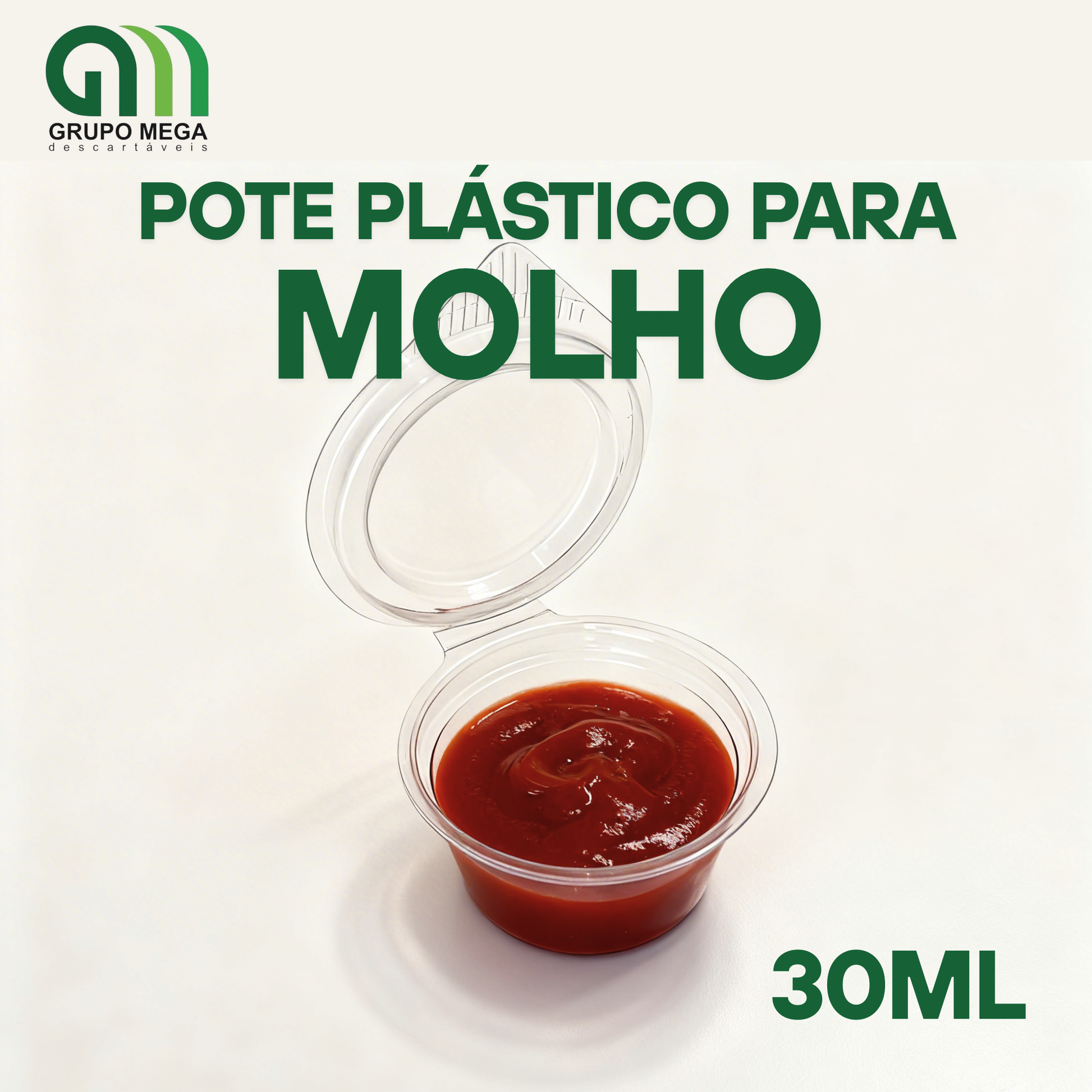 Pote 30ml c/ Tampa Articulada Galvanotek – 100 Unidades
