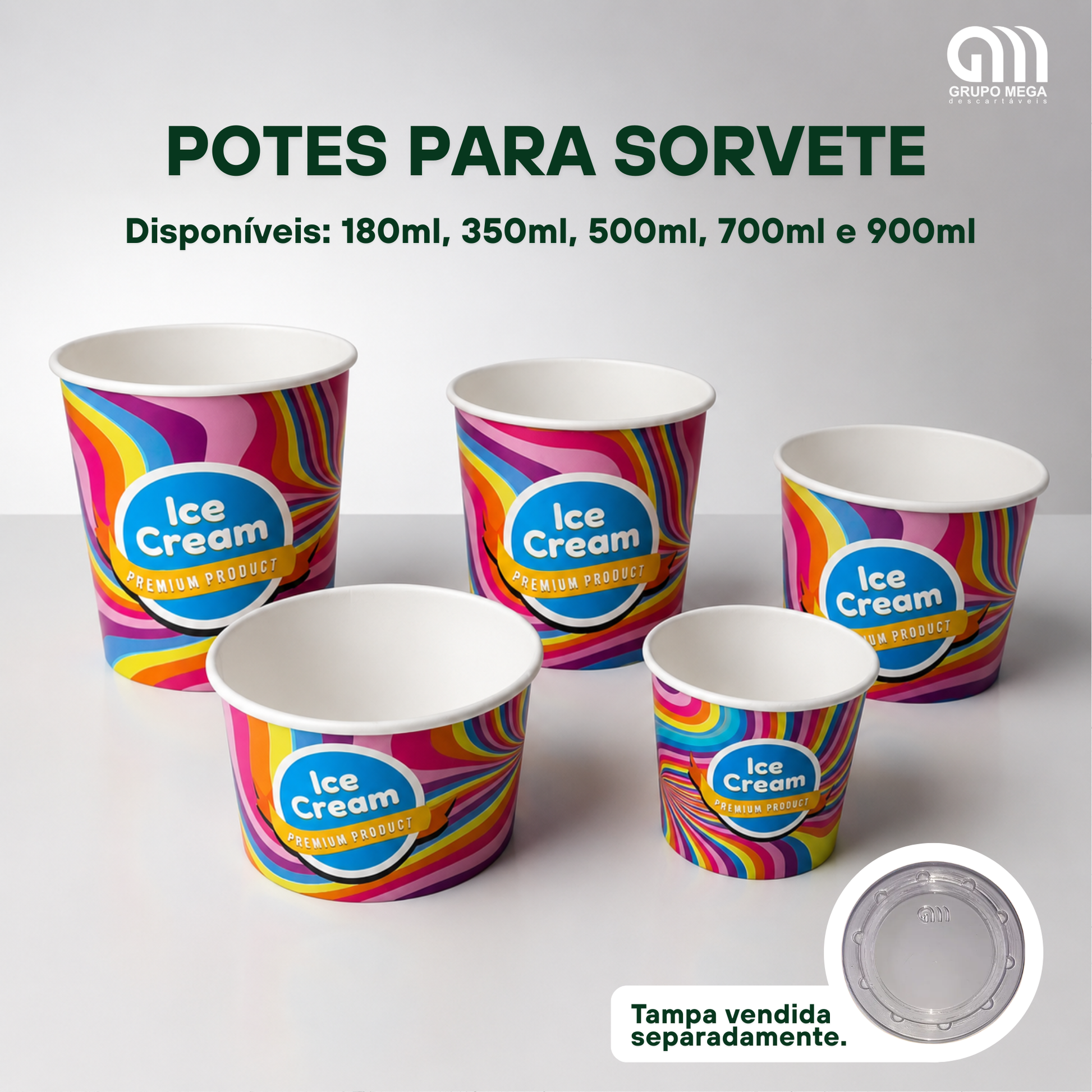 POTES PARA SORVETE