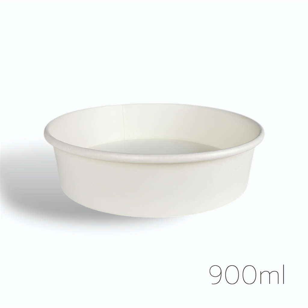 SALADEIRA 900 ML BRANCA - 50 UNIDADES
