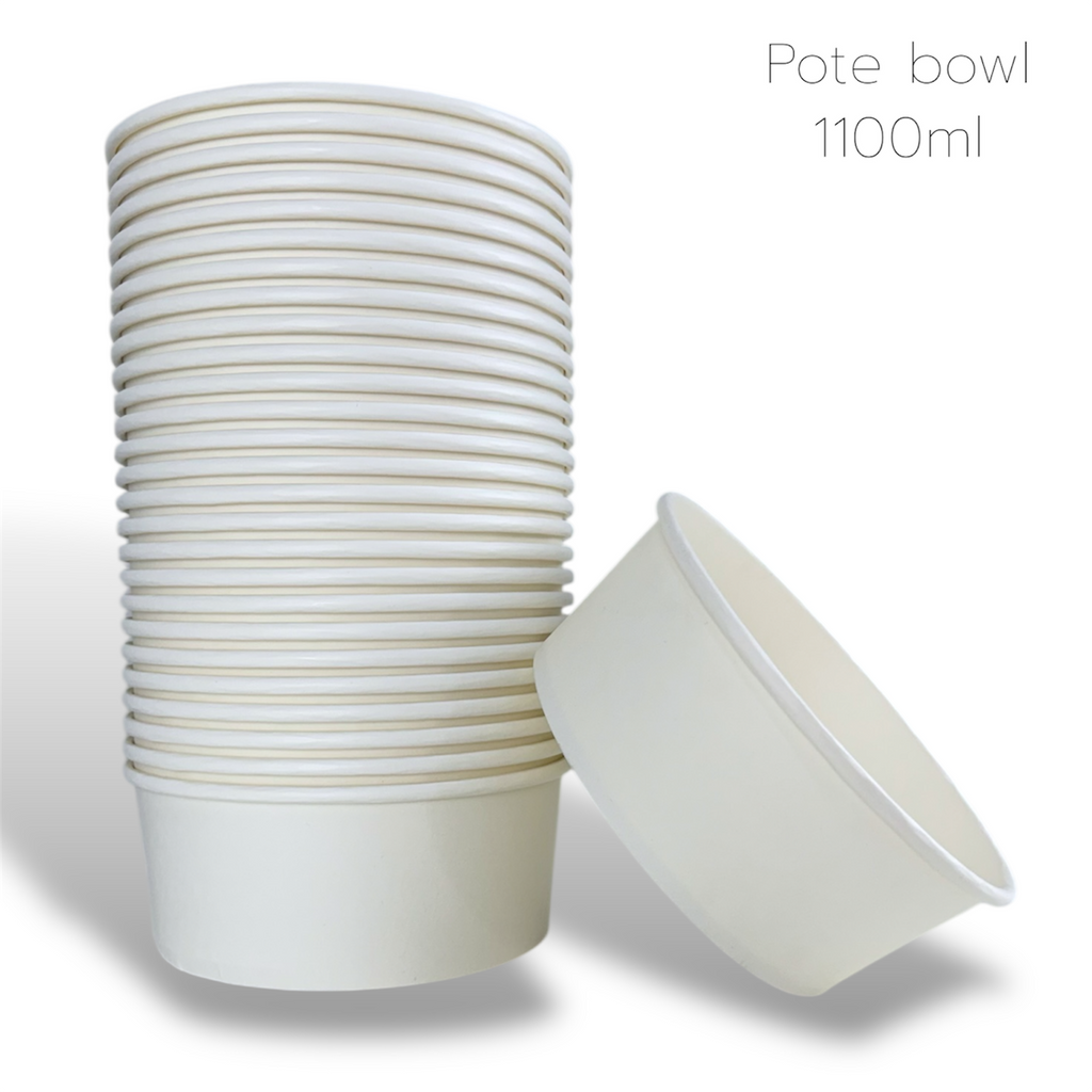 BOWL 1,1 LITROS BRANCO - 50 UNIDADES