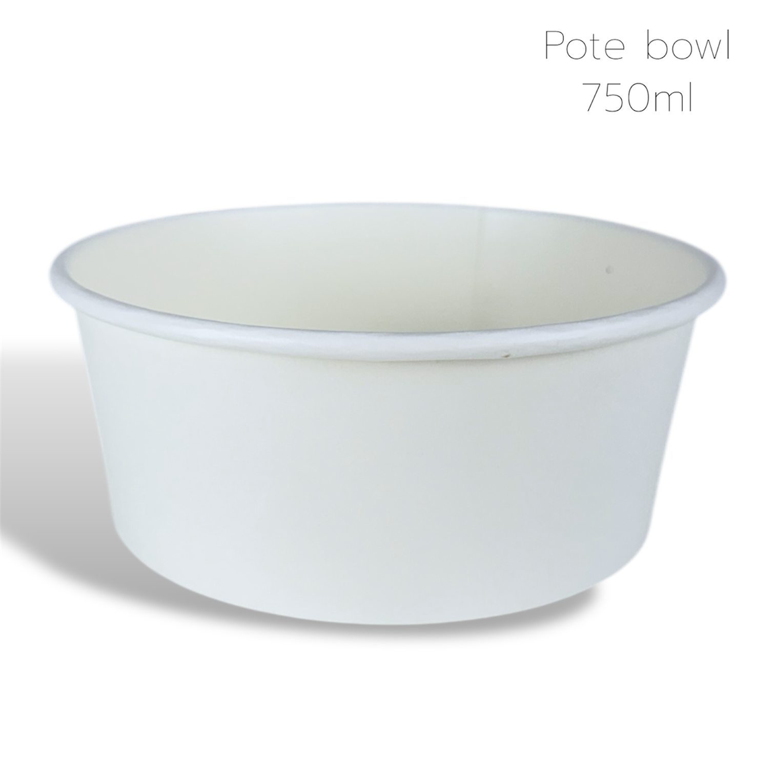 BOWL 750 ML BRANCO - 50 UNIDADES