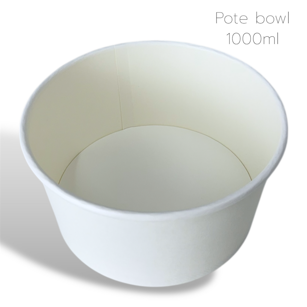 BOWL 1 LITRO BRANCO - 50 UNIDADES