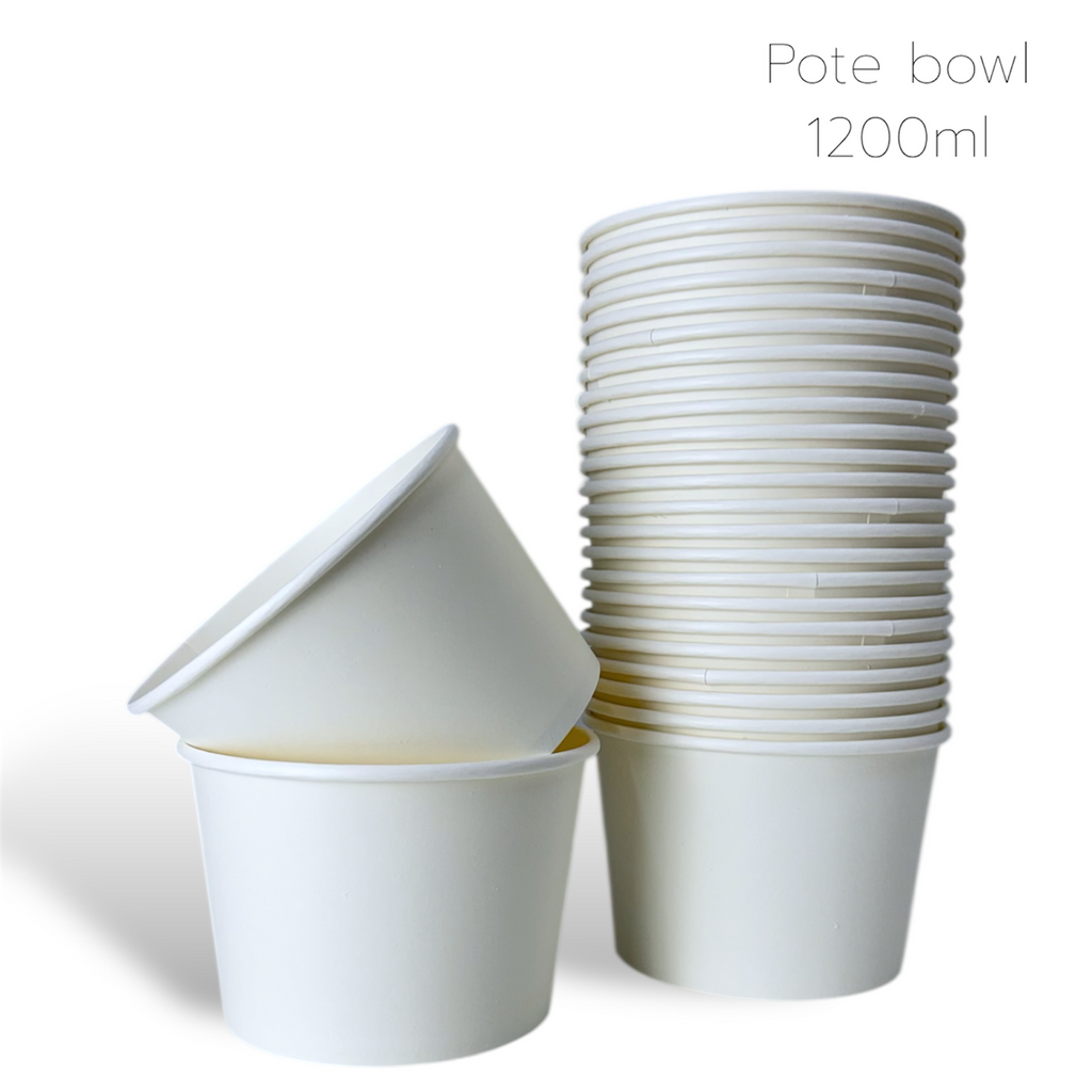 BOWL 1,2 LITROS BRANCO - 50 UNIDADES