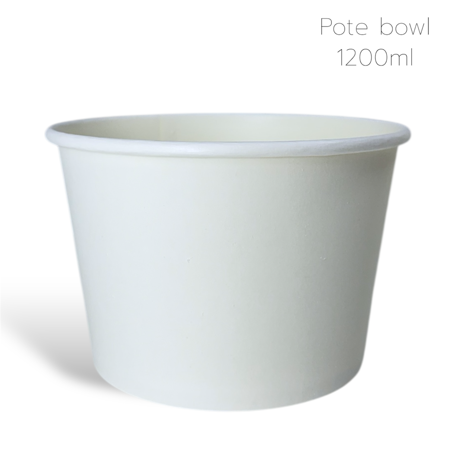 BOWL 1,2 LITROS BRANCO - 50 UNIDADES