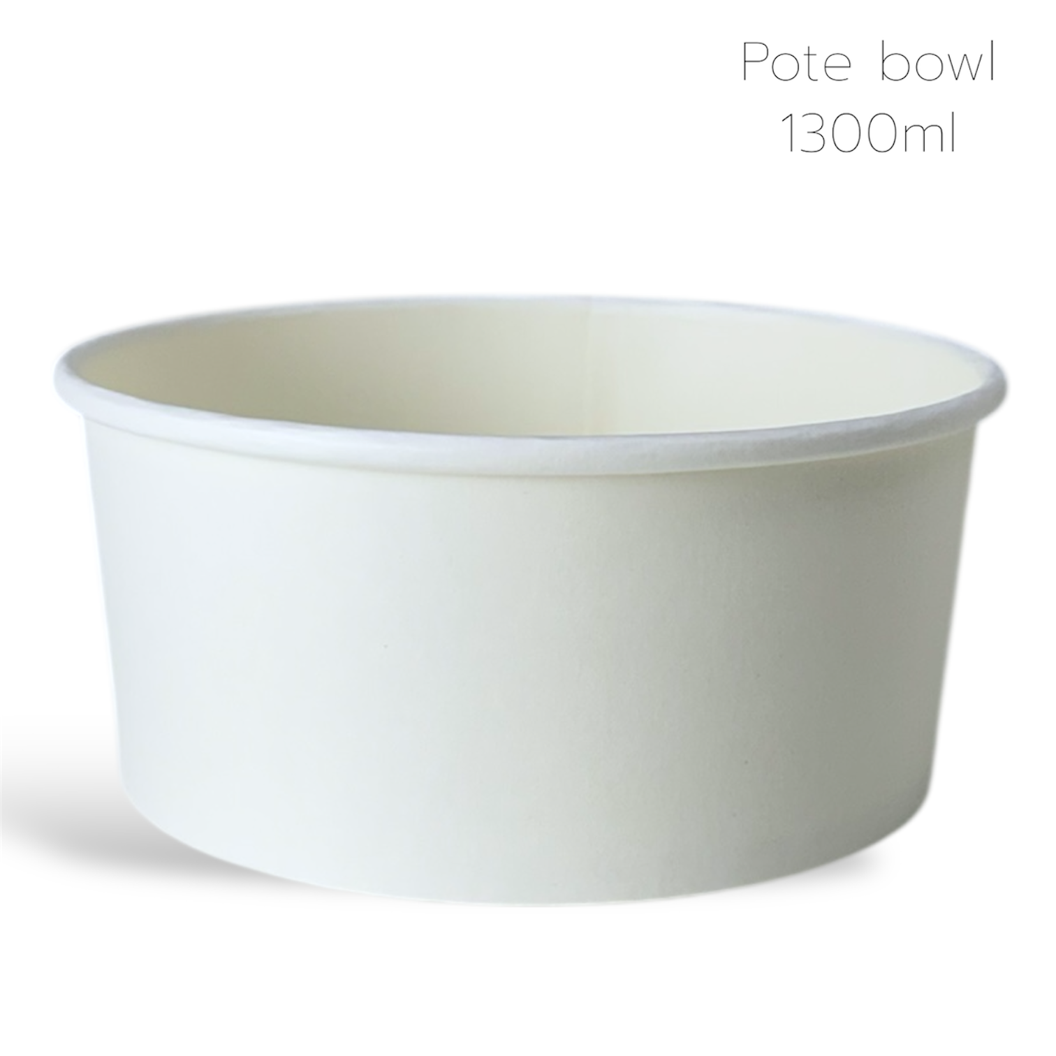BOWL 1,3 LITROS BRANCO - 50 UNIDADES