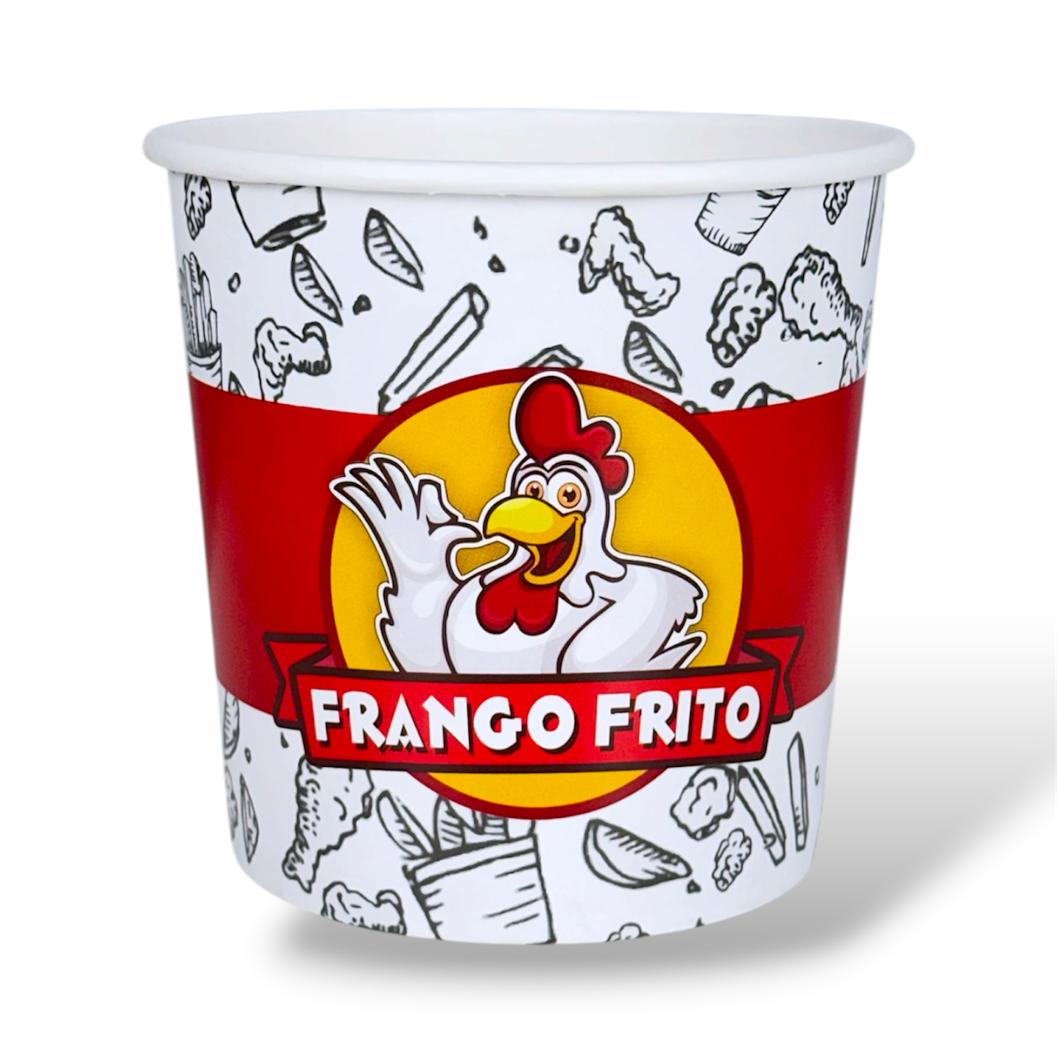 Potes para Frango Frito - Mega Vermelho