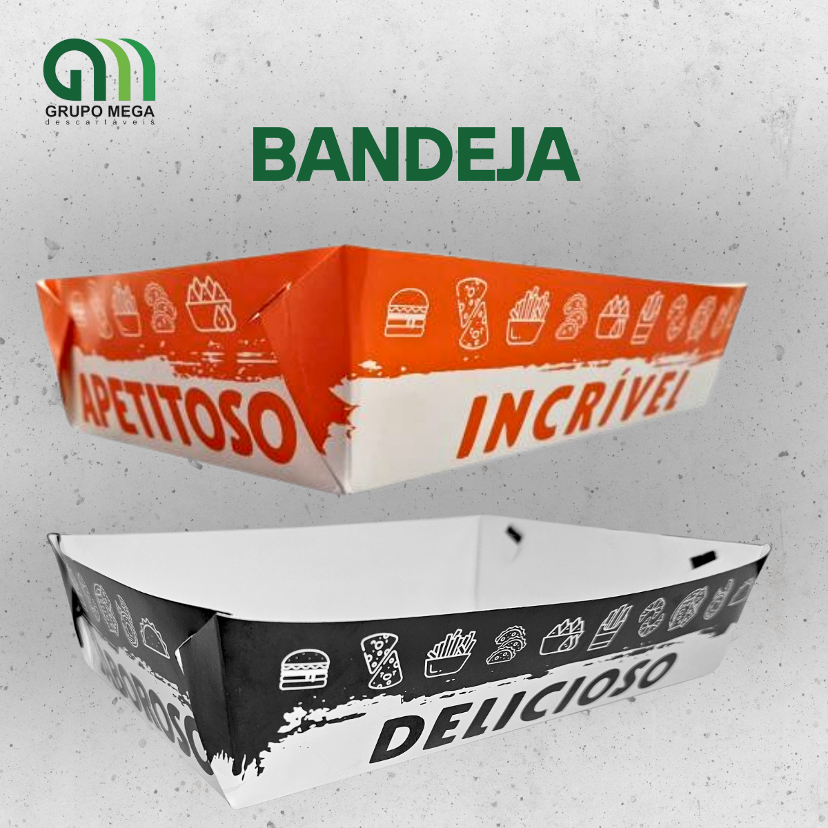 Bandeja/Barca para porções - LINHA GOLD
