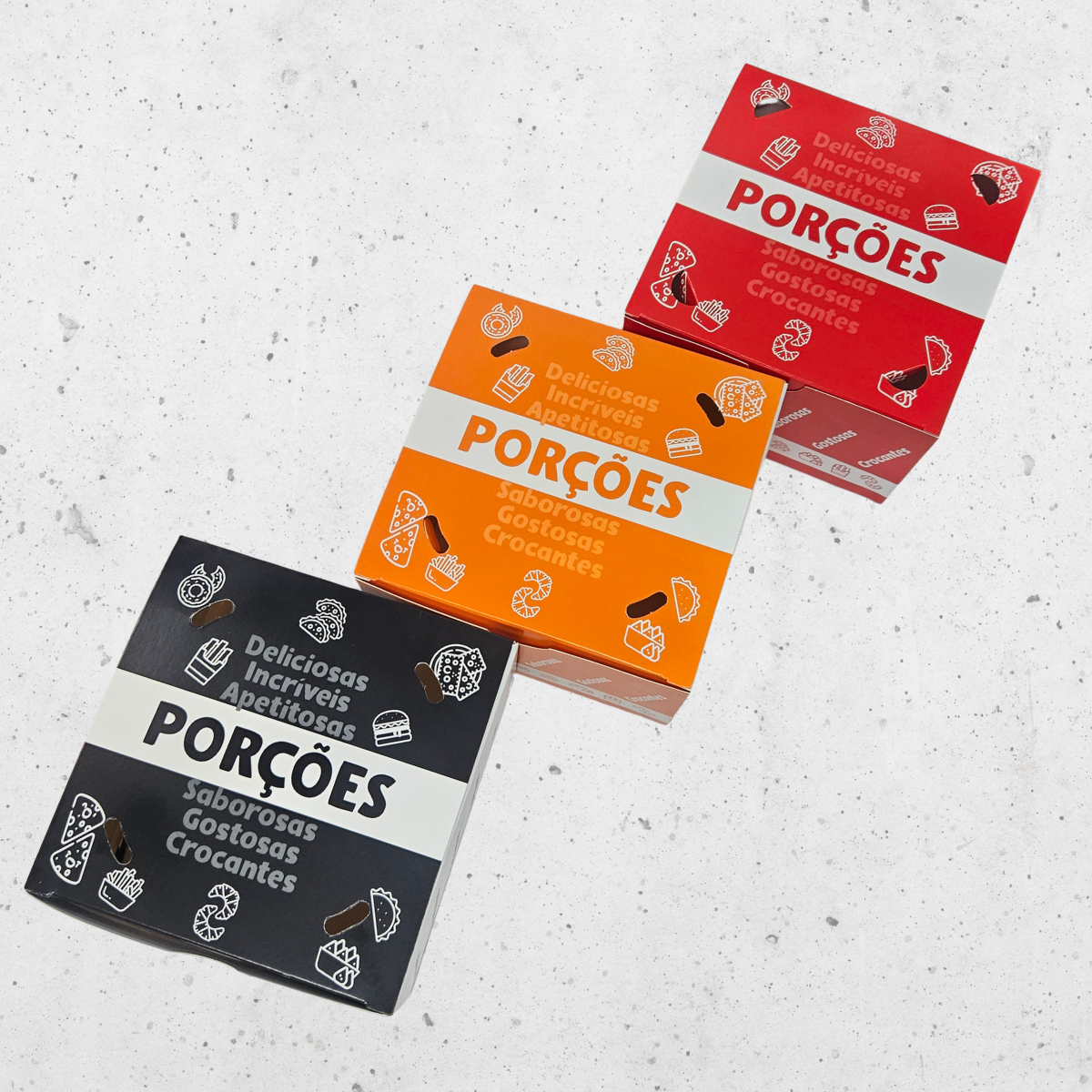 CAIXA PARA PORÇÕES 500G E 1KG - 25 unidades