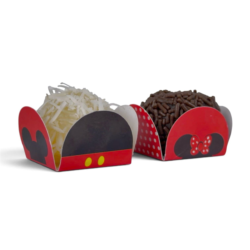 FORMINHA PARA BRIGADEIRO 3x3 - MICKEY E MINNIE | 50 UNIDADES