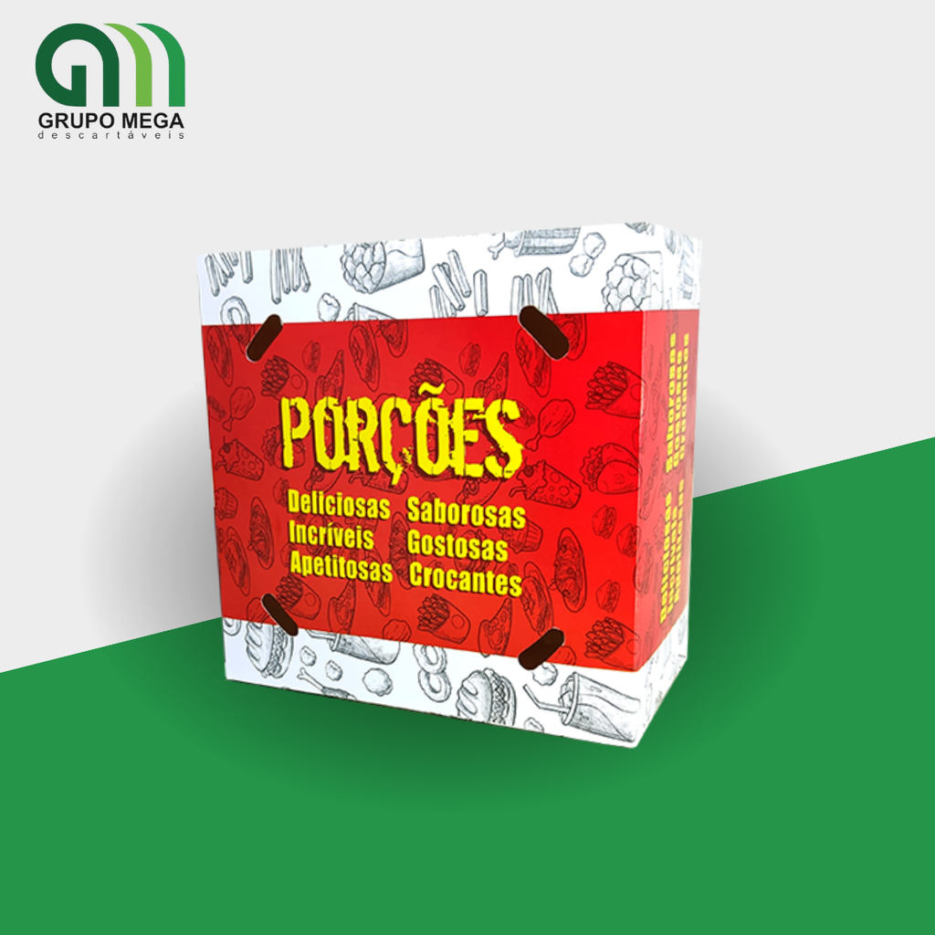 CAIXA PARA PORÇÕES 500G E 1KG - 25 unidades