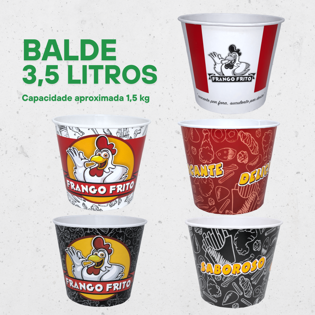 BALDES 3,5 LITROS (APROX. 1,5 KG) - 80 UNIDADES