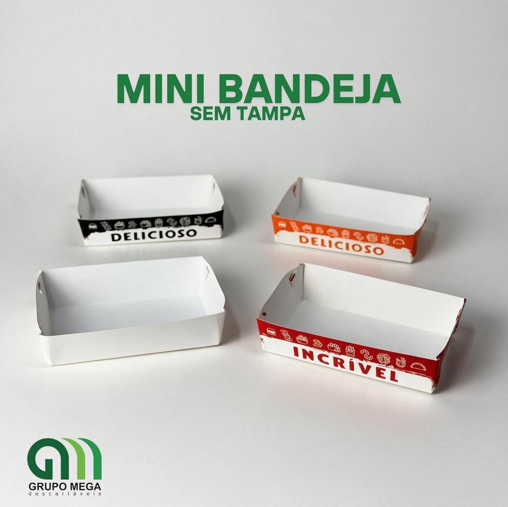 MINI BANDEJA GOLD - 100 unidades
