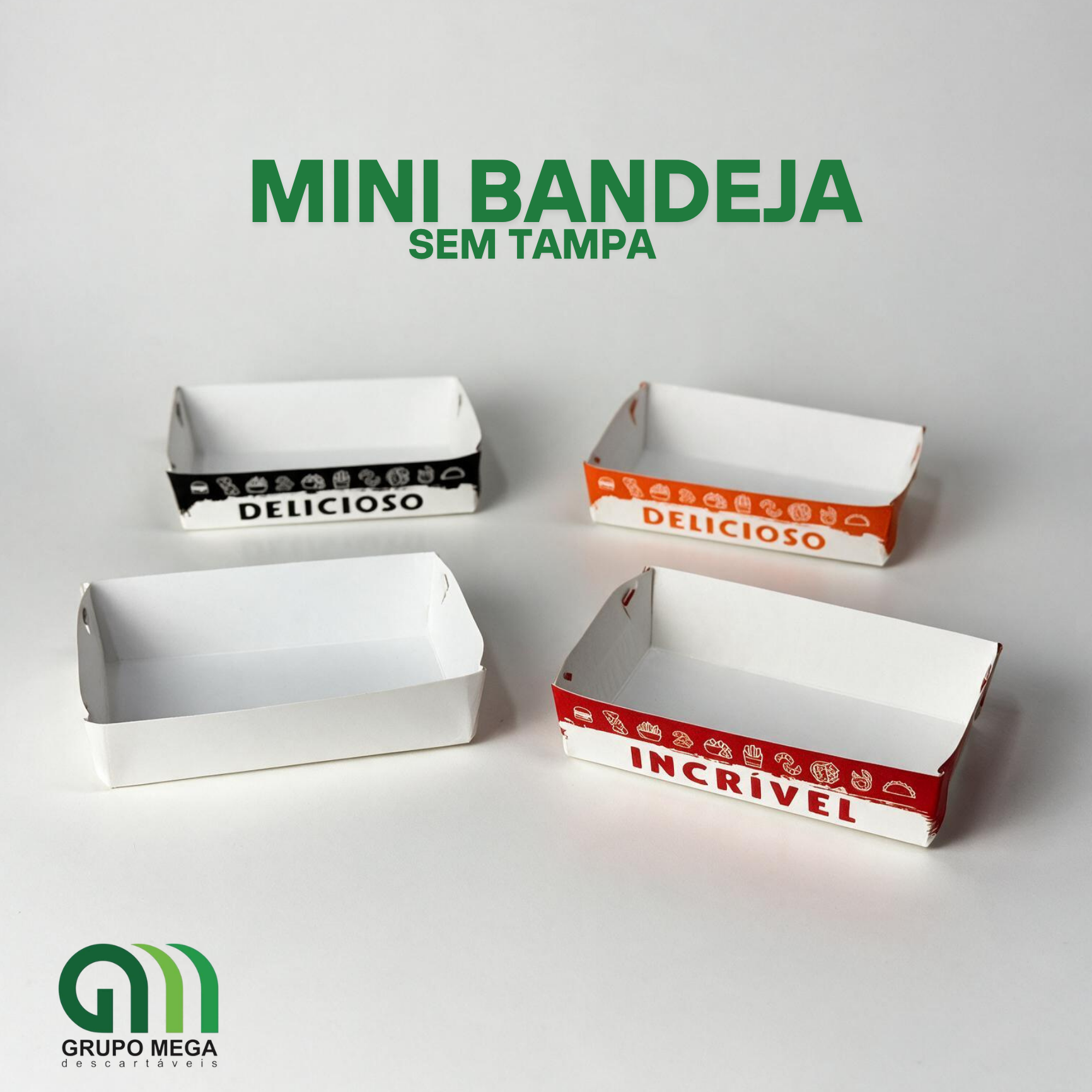 MINI BANDEJA GOLD - 100 unidades