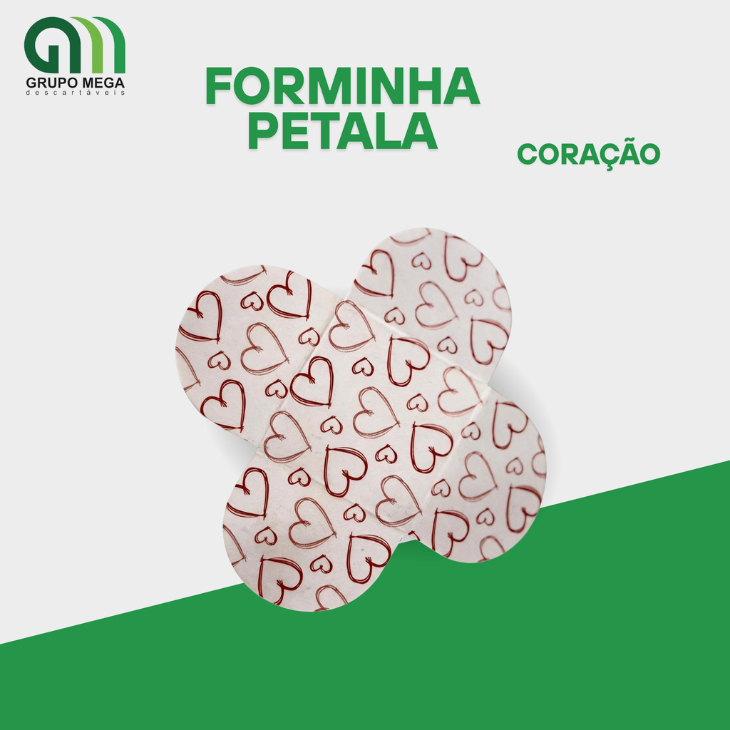 FORMINHA PARA BRIGADEIRO 3X3 - CORAÇÕES | 100 UNIDADES