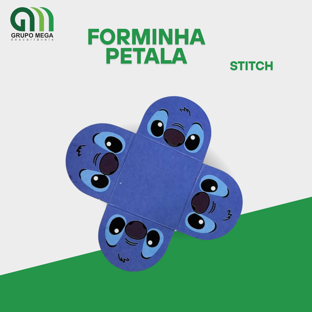 FORMINHA PARA BRIGADEIRO 3X3 - STITCH | 100 UNIDADES