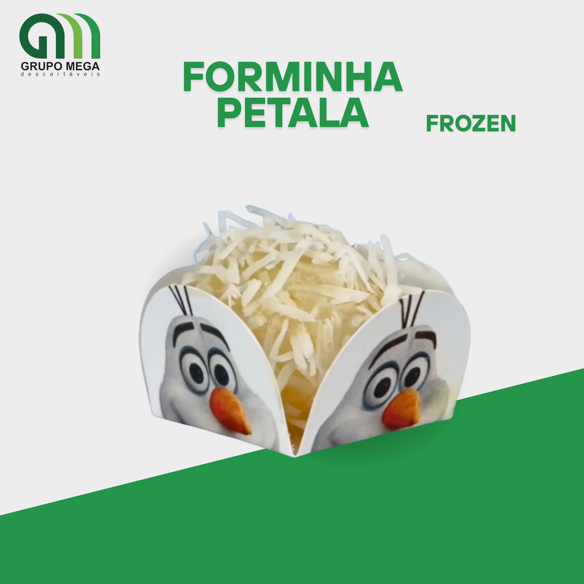 FORMINHA PARA BRIGADEIRO 3X3 - FROZEN | 100 UNIDADES