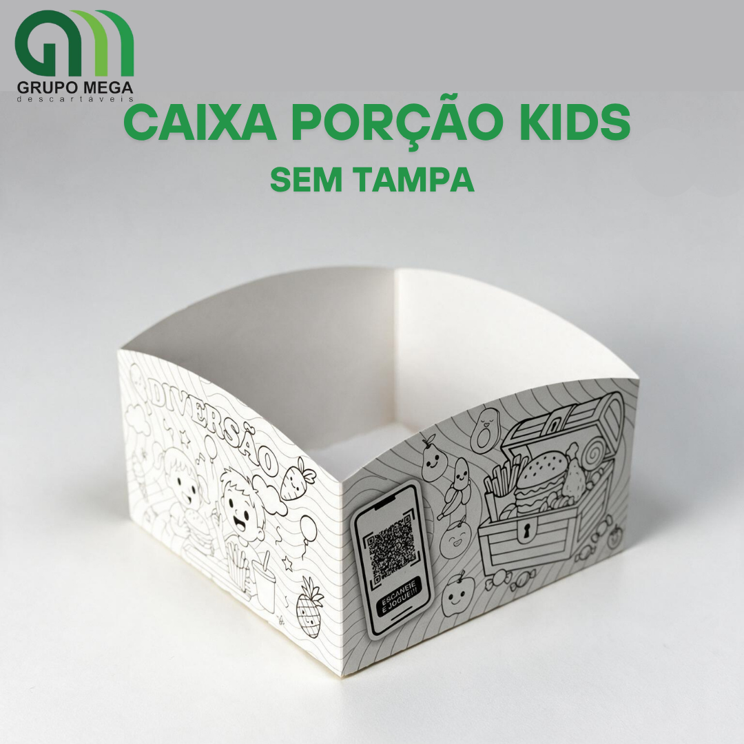 CAIXA PORÇÕES 500G KIDS - 25 UNIDADES