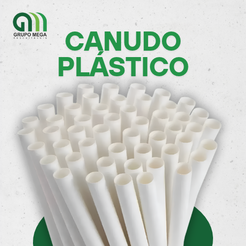 CANUDO PLÁSTICO - 50 UNIDADES