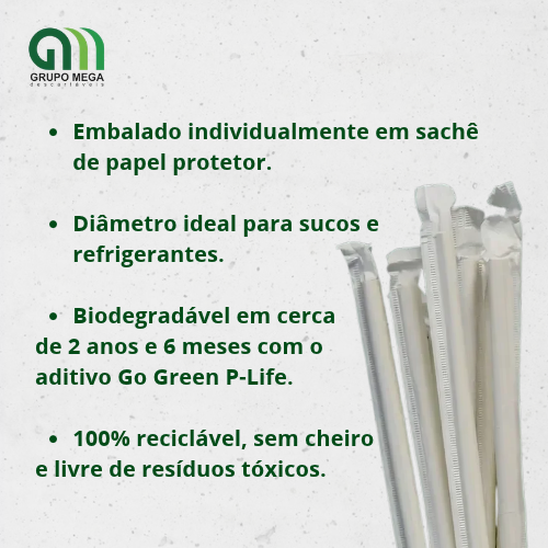 CANUDO PLÁSTICO - 50 UNIDADES