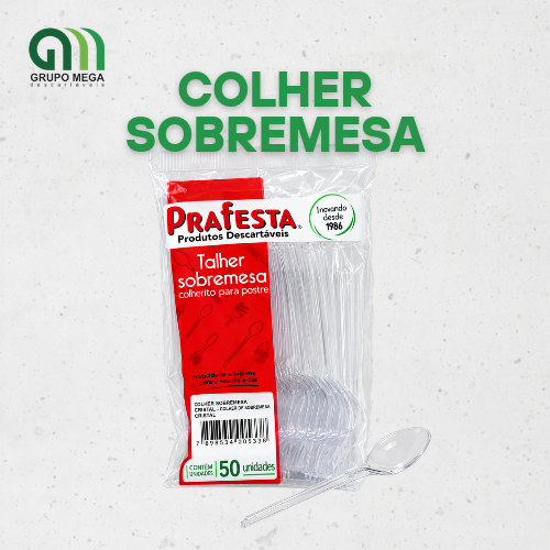 COLHER SOBREMESA - 50 unidades
