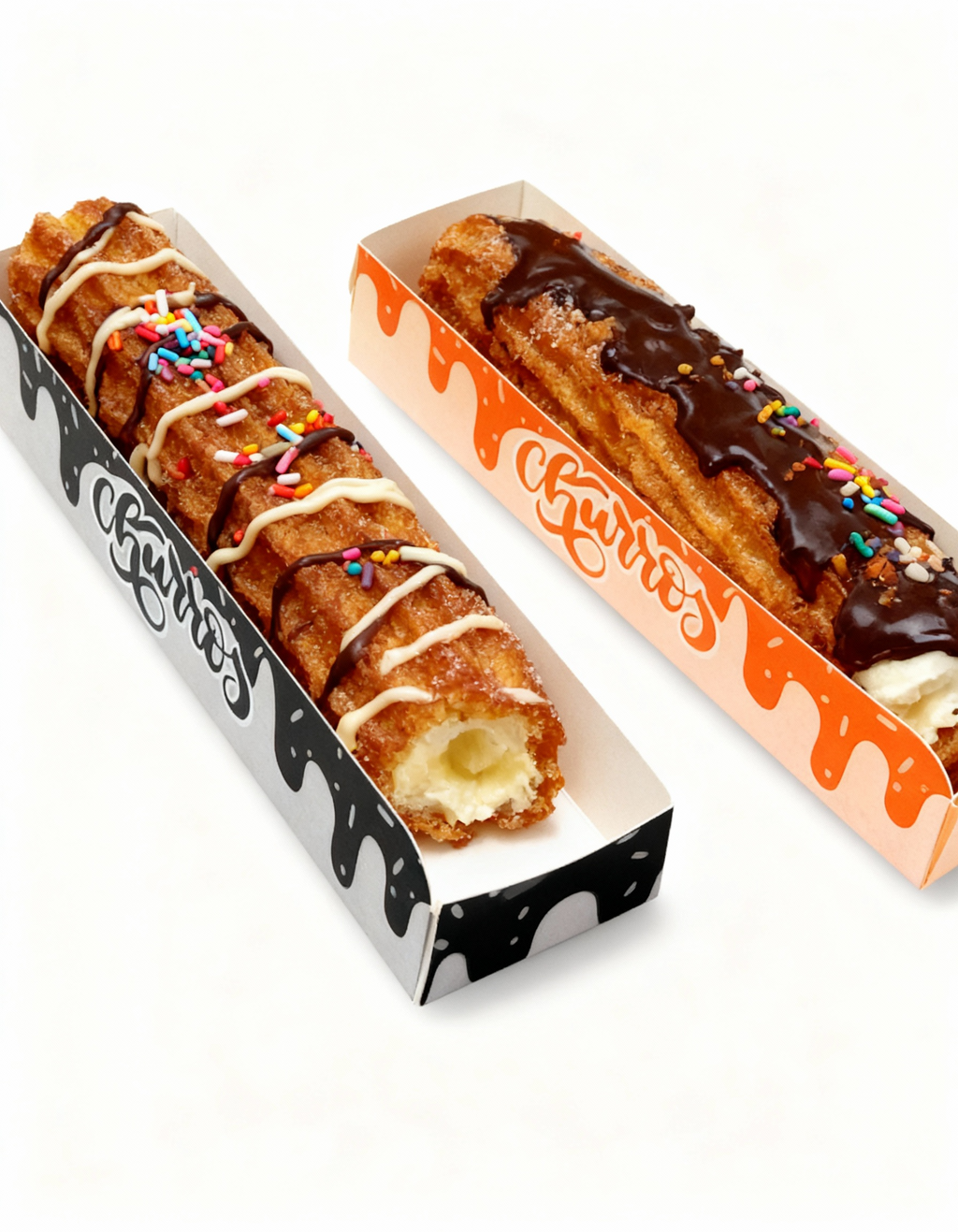 EMBALAGEM PARA CHURROS - 100 A 500 UNIDADES