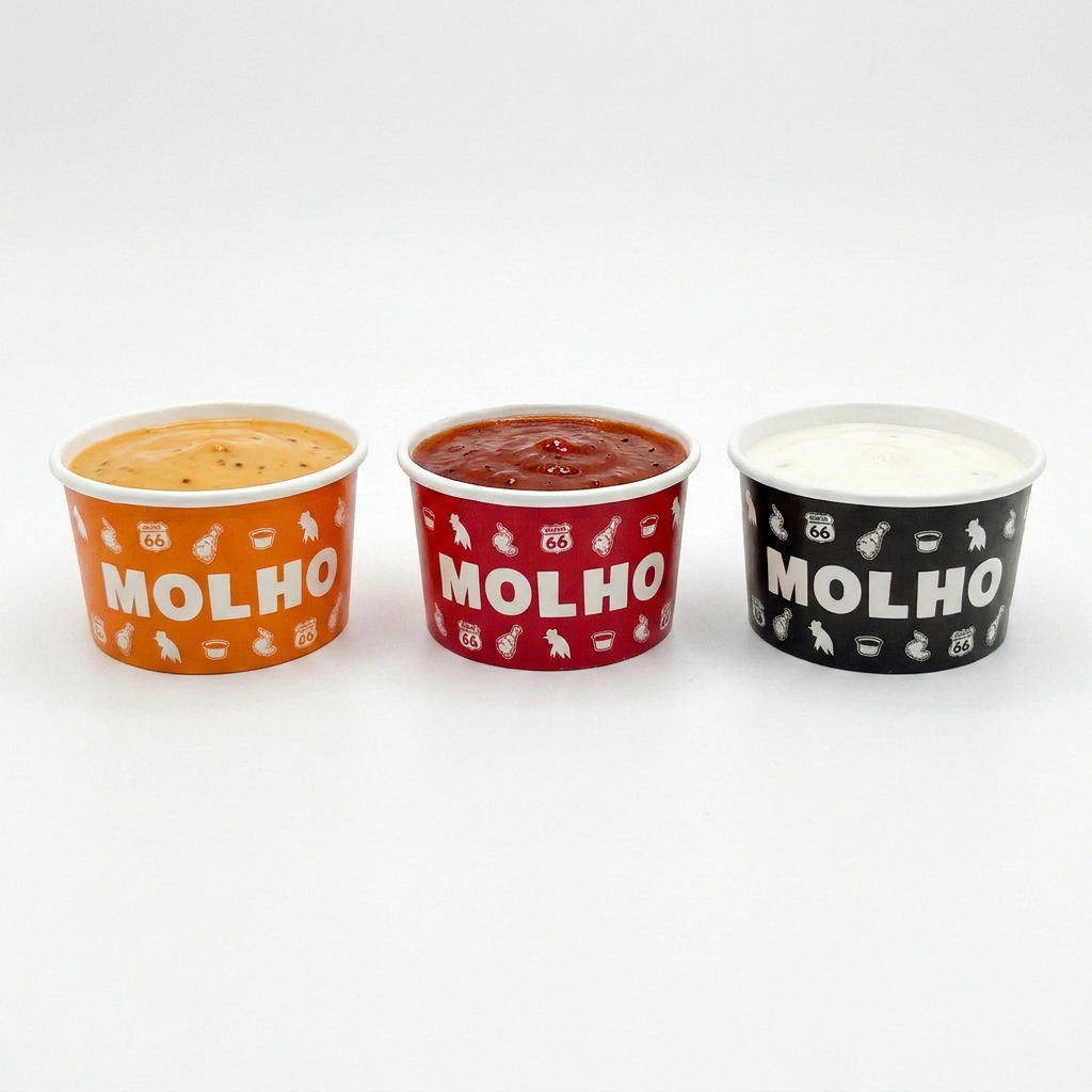 POTES PARA MOLHO GOLD 80ML - 150 UNIDADES