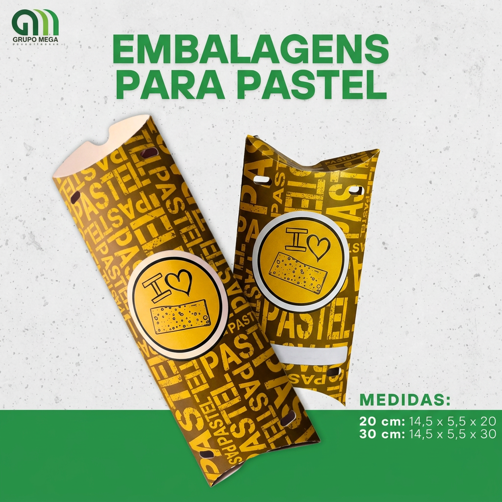 EMBALAGEM PARA PASTEL 20CM E 30 CM - 25 UNIDADES